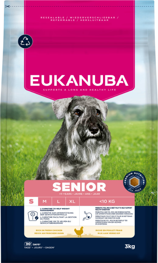 Eukanuba Caring Senior Small Breed kip hondenvoer