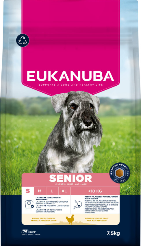 Eukanuba Caring Senior Small Breed kip hondenvoer
