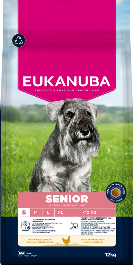 Eukanuba Caring Senior Small Breed kip hondenvoer