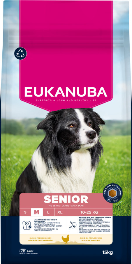 Eukanuba Caring Senior Medium Breed kip hondenvoer