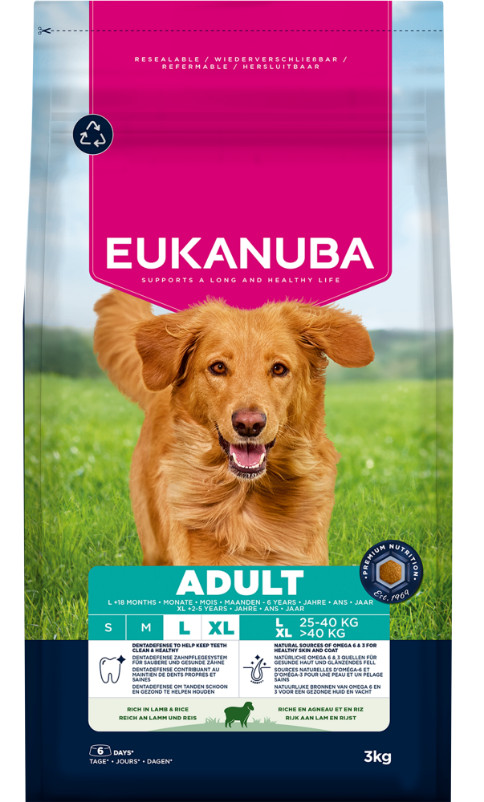 Eukanuba Adult Large con agnello e riso per cane