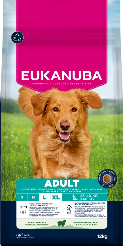 Eukanuba Adult Large con agnello e riso per cane