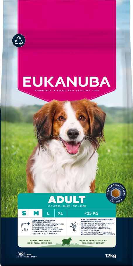 Eukanuba Adult Small Medium con agnello e riso per cane