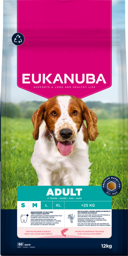 Eukanuba Adult Small Medium Zalm & Gerst hondenvoer