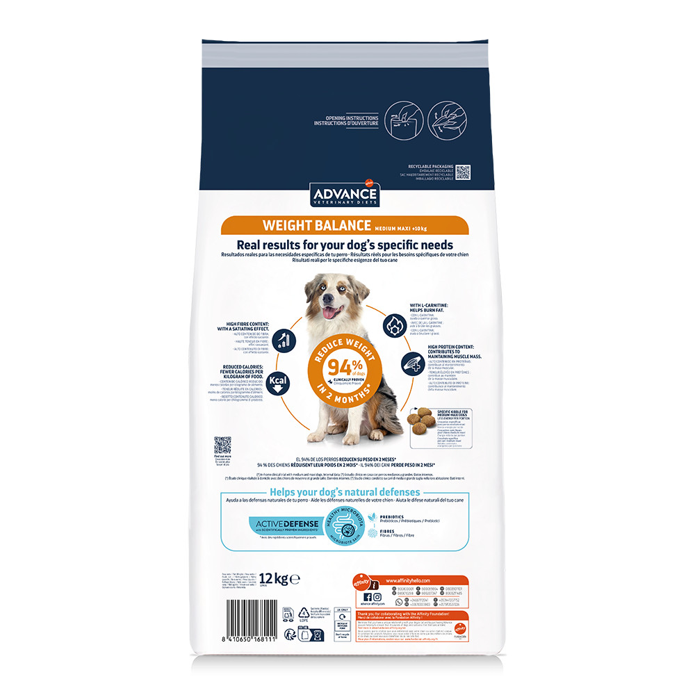 Advance Veterinary Weight Balance Medium-Maxi hondenvoer