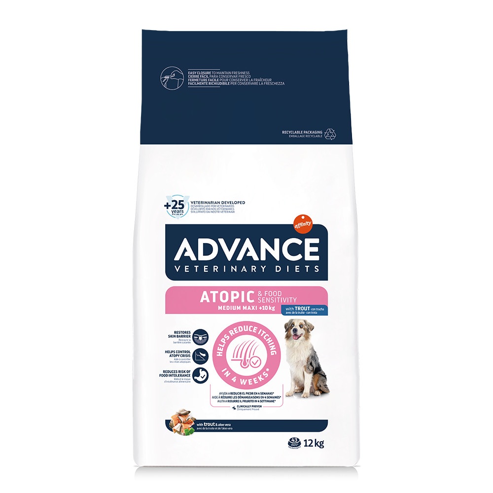 Advance Veterinary Diets Atopic Medium Maxi met forel hondenvoer