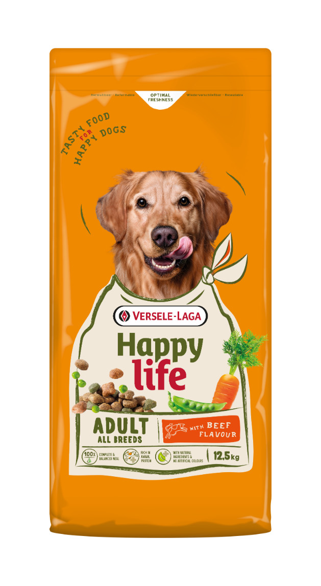 Happy Life Adult gusto manzo per cani