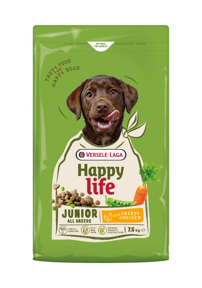 Happy Life Junior con pollo per cani