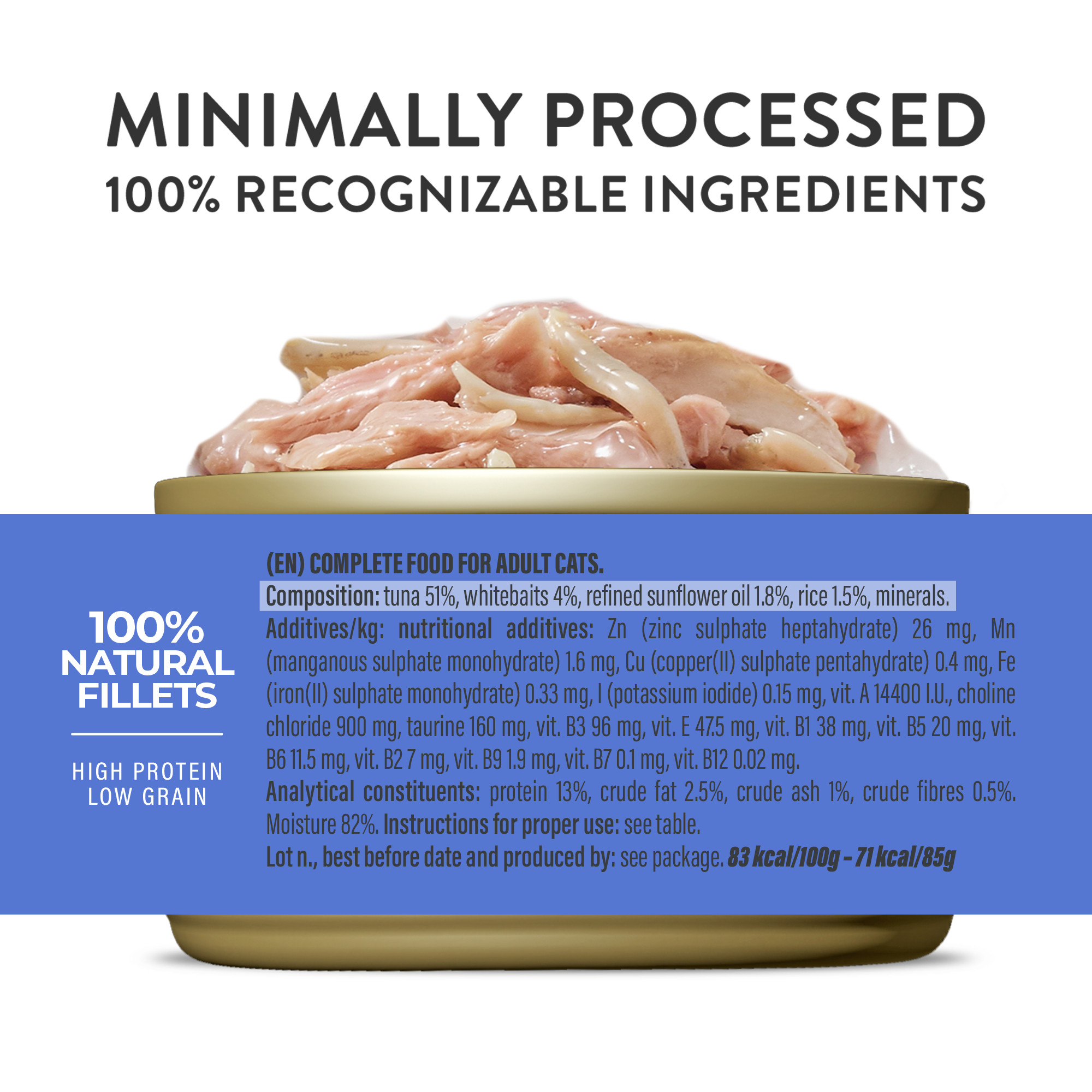 Schesir Zuivere tonijn en kleine ansjovissen met rijst