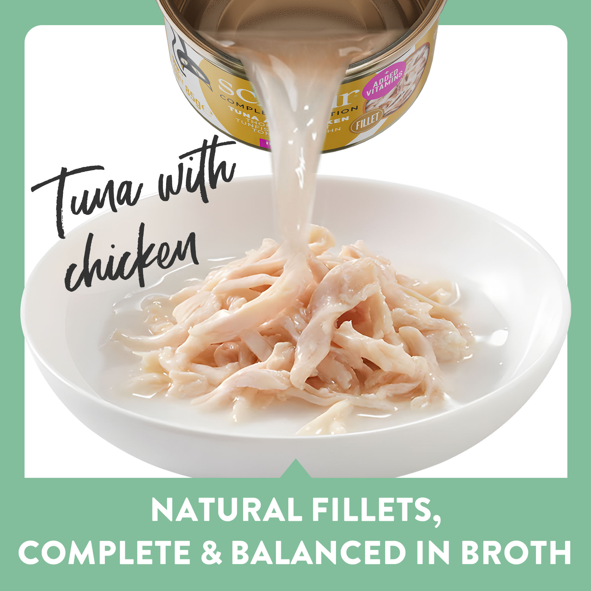 Schesir Zuivere tonijn en kip met rijst