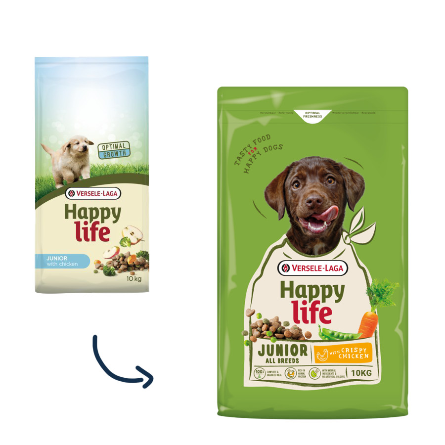 Happy Life Junior con pollo per cani