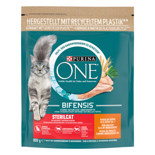 Purina One Sterilcat Kip en Tarwe kattenvoer