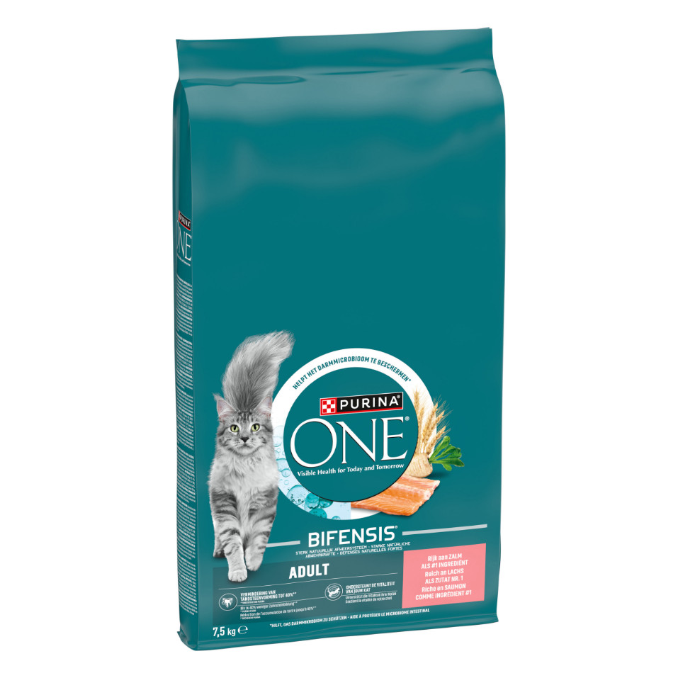 Purina One Adult Zalm Volkoren Granen kattenvoer