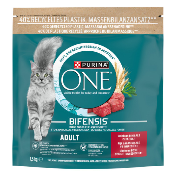 Purina One Adult Rund Volkoren Granen kattenvoer