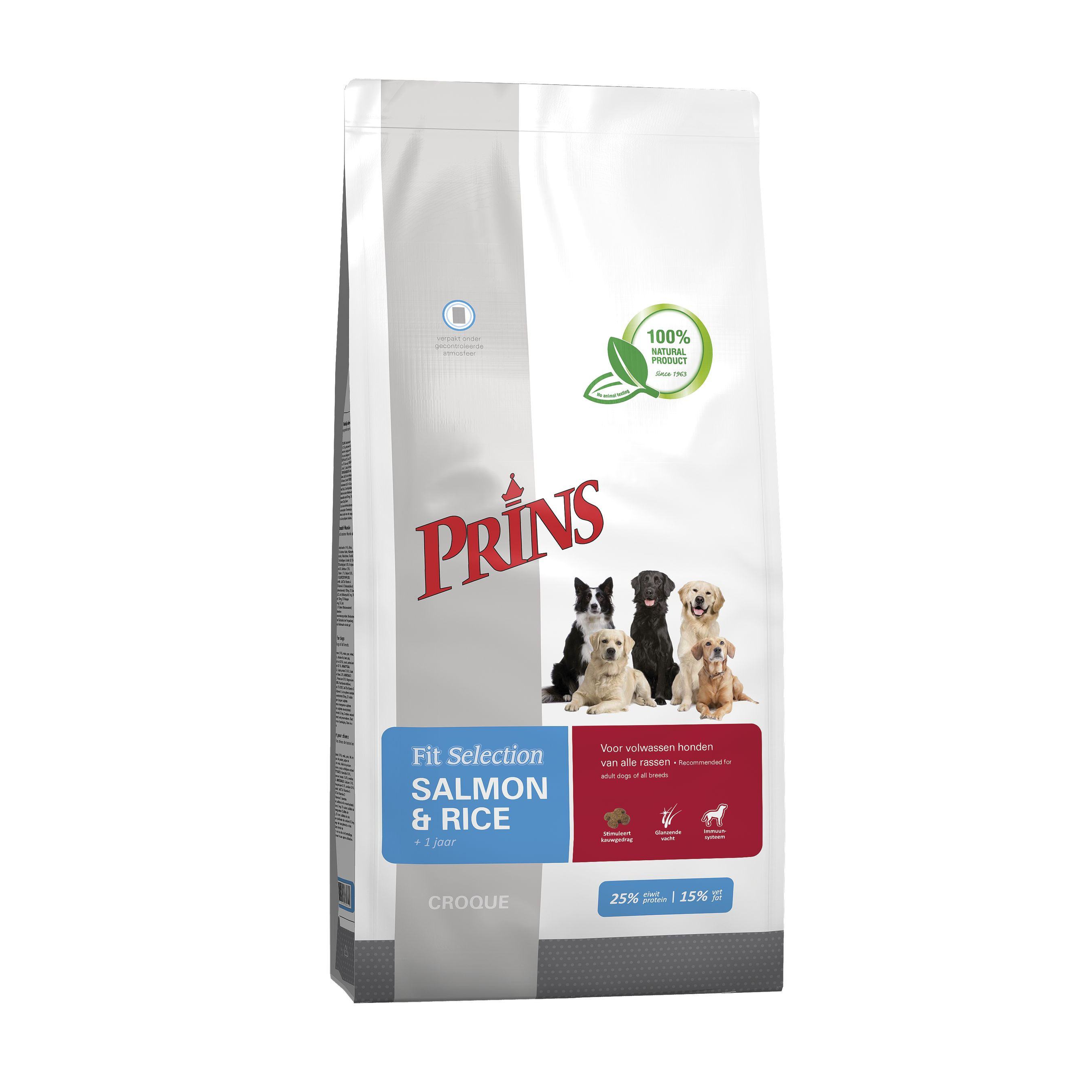 Prins Fit Selection con salmone e riso per cane