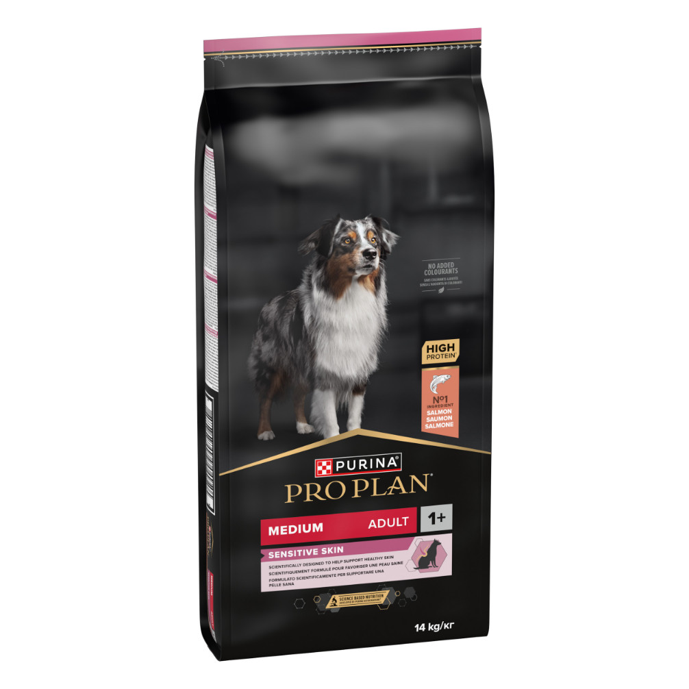 Pro Plan Medium Adult Sensitive Skin con salmone e riso per cane