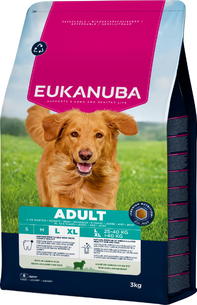 Eukanuba Adult Large con agnello e riso per cane
