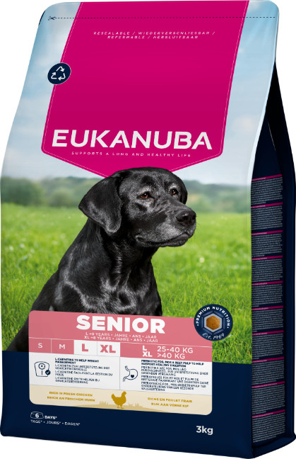 Eukanuba Caring Senior Small Large kip hondenvoer