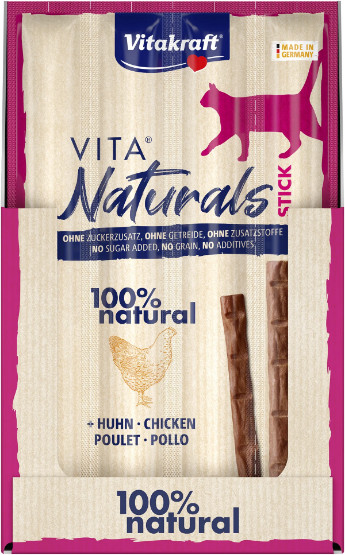 Vitakraft Vita Naturals Cat Stick kip kattensnack (4 st.)