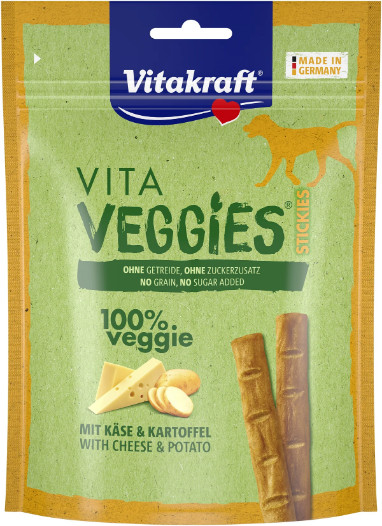 Vitakraft Vita Veggies Sticks kaassmaak hondensnack (80 g)