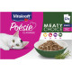 Vitakraft Poésie Classique Meaty Choice con carne in salsa cibo umido per gatto (12 x 85 g)