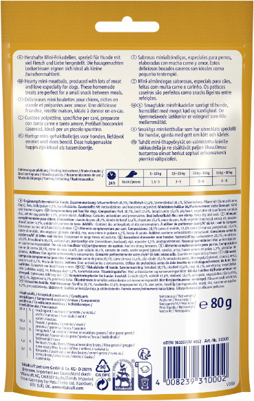 Vitakraft Meatballs hondensnack (80 g)