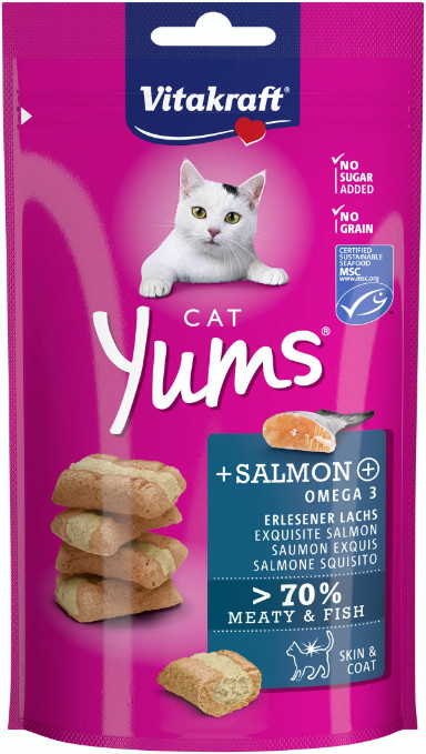Vitakraft Cat Yums met zalm kattensnack (40 g)