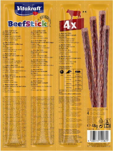 Vitakraft Beefstick rund hondensnack (4 st.)
