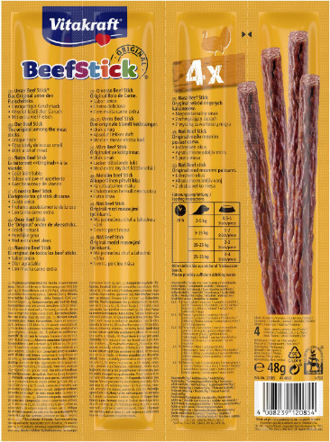 Vitakraft Beefstick met kalkoen hondensnack (4 st.)