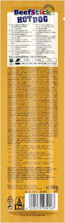 Vitakraft Beefstick Hot Dog met rund hondensnack