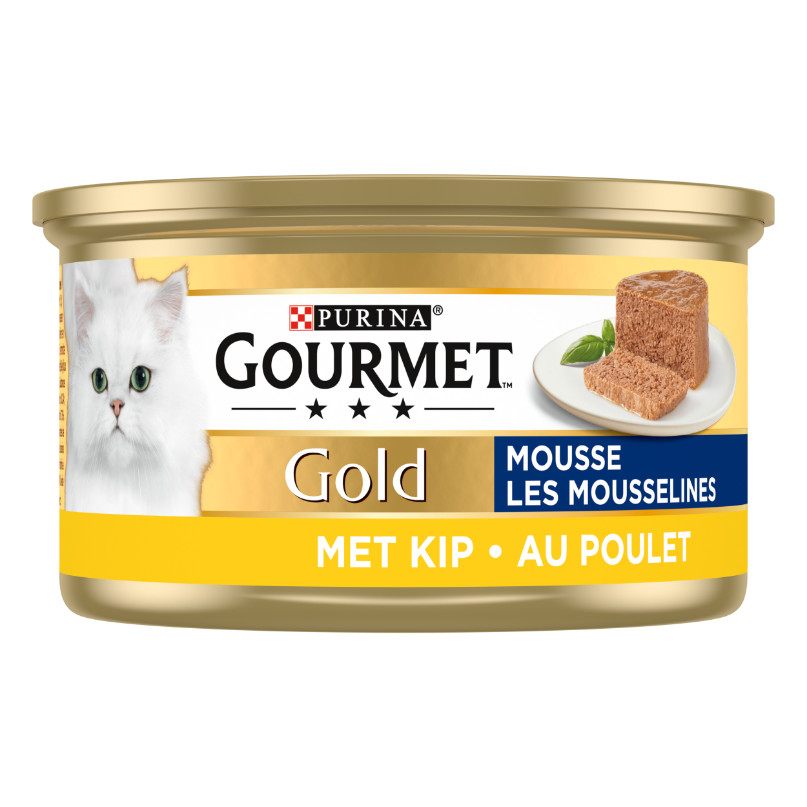 Gourmet Gold Mousse con pollo cibo umido per gatti (85 g)
