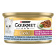 Gourmet Gold Doppio Piacere  con pesce e spinaci in salsa per gatti (85 g)