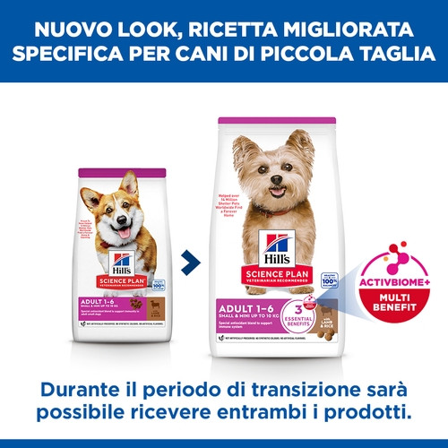 Hill's Adult Small & Mini con agnello e riso per cane