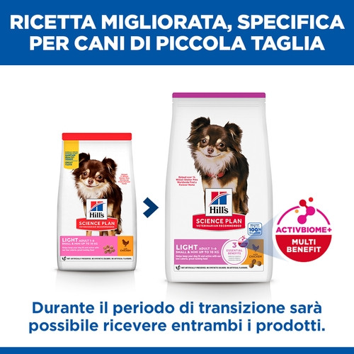 Hill's Adult Light Small & Mini con pollo per cane