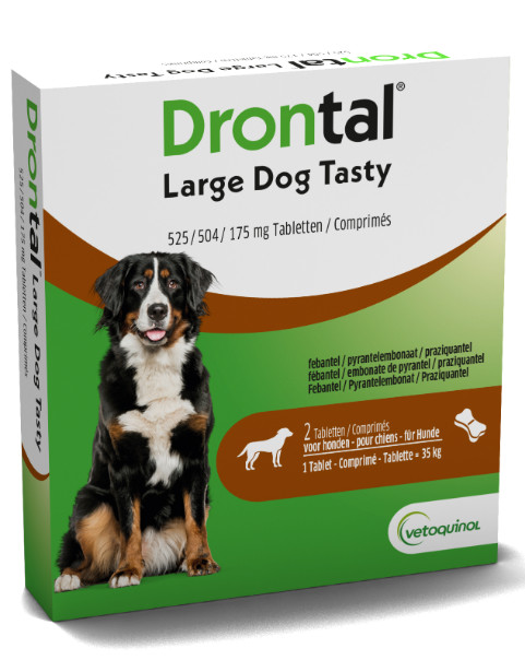 Drontal Large Dog/XL 525/504/175 mg antielmintico per cane