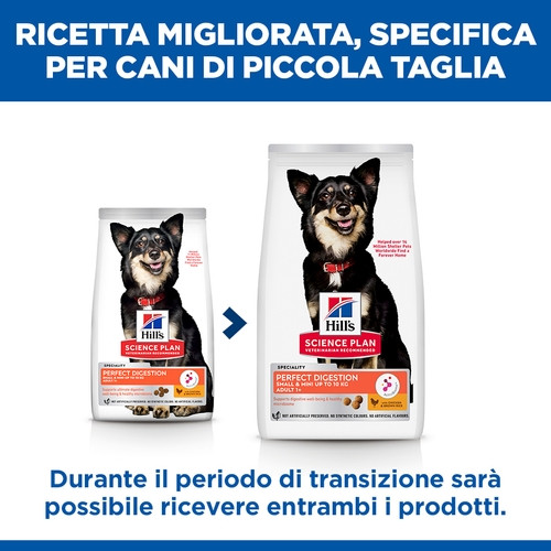 Hill's Adult Perfect Digestion Small & Mini con pollo e riso integrale per cane