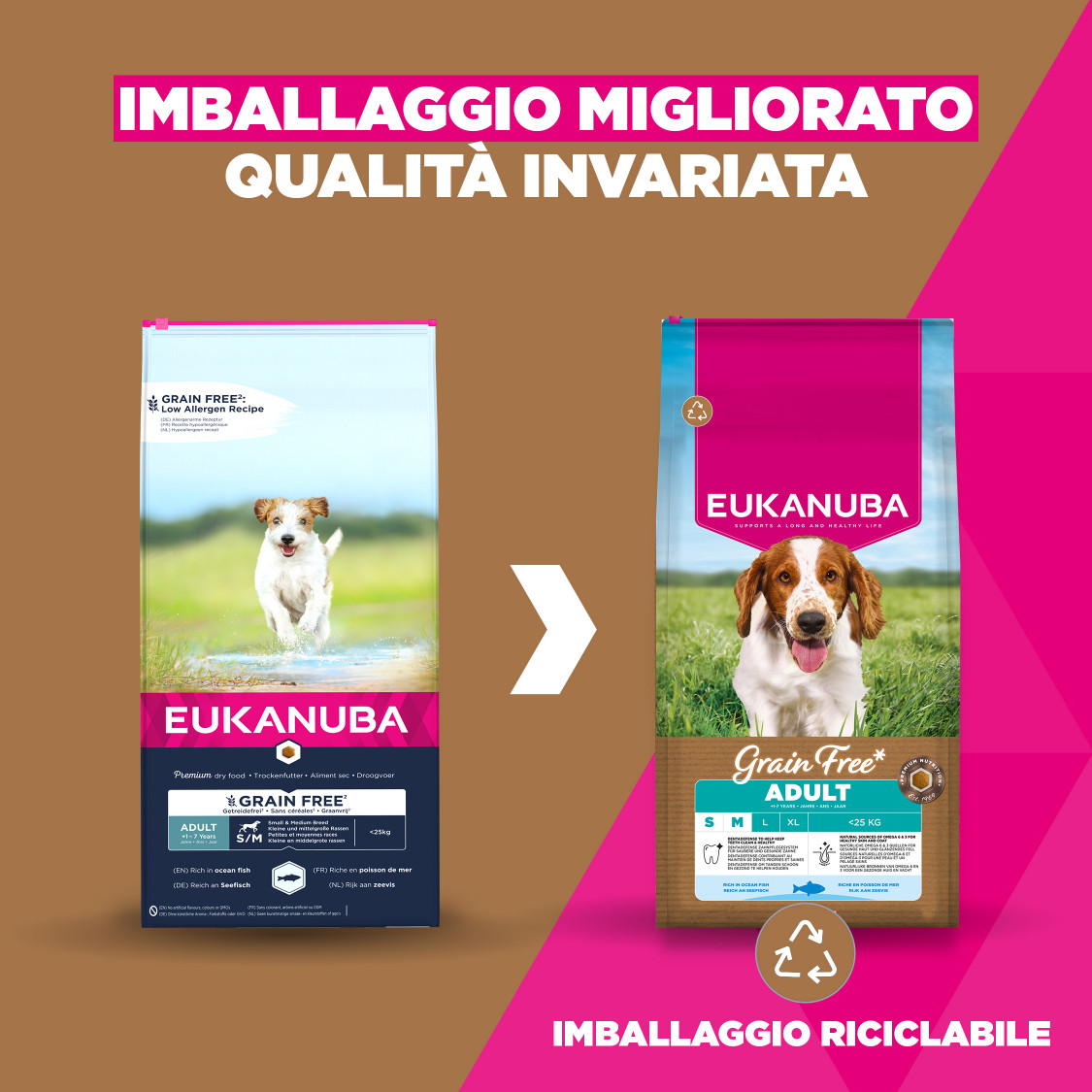 Eukanuba Adult S/M graanvrij zeevis hondenvoer