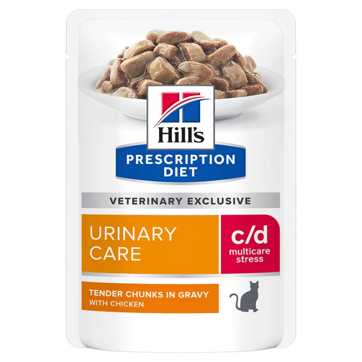 Hill’s Prescription C/D Urinary Stress cibo umido per gatto (bustine)