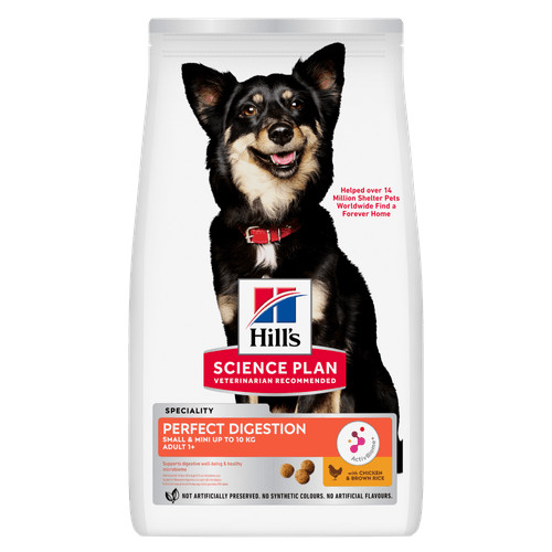 Hill's Adult Perfect Digestion Small & Mini con pollo e riso integrale per cane