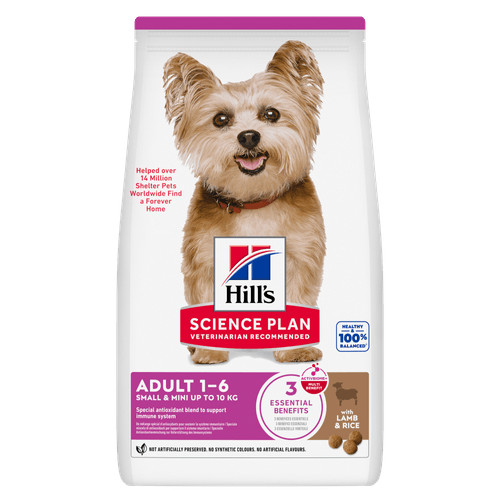 Hill's Adult Small & Mini con agnello e riso per cane