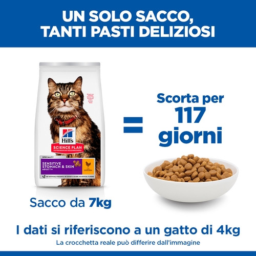 Hill's Adult Sensitive Stomach & Skin Gatto