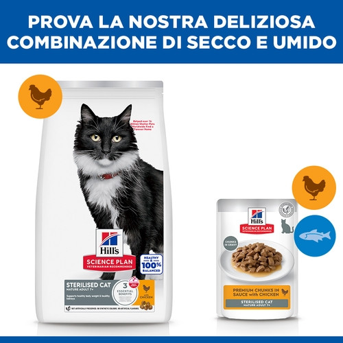 Hill's Mature Adult 7+ Sterilised Huhn Katzenfutter 