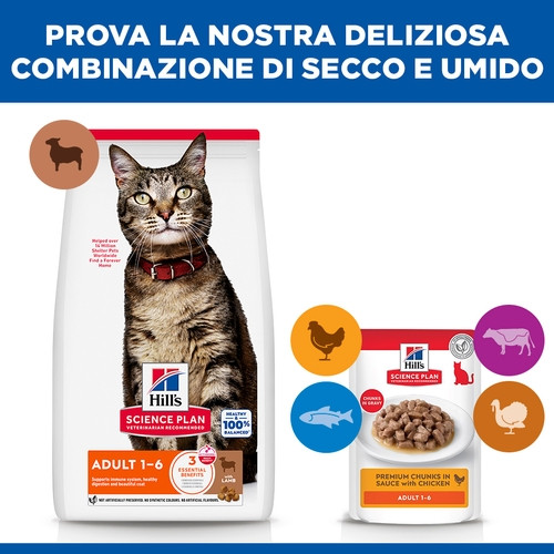 Hill's Adult Optimal Care Lamm Katzenfutter 