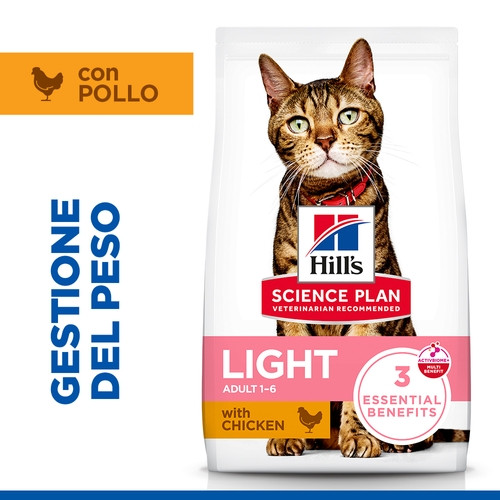 Hill's Adult Light con pollo per gatto