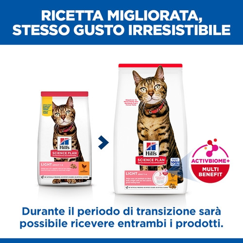 Hill's Adult Light con pollo per gatto