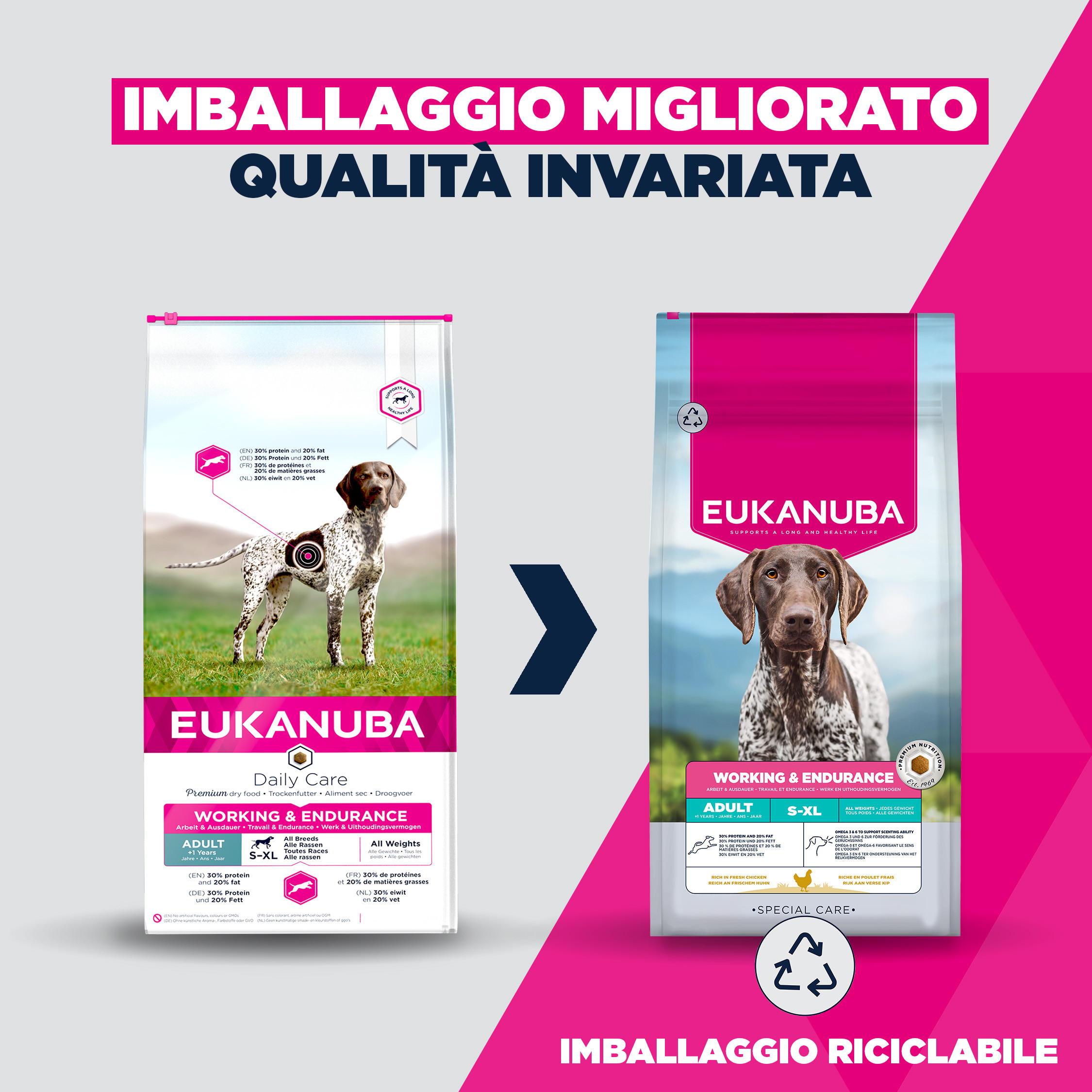 Eukanuba Adult Daily Care Working & Endurance per cane