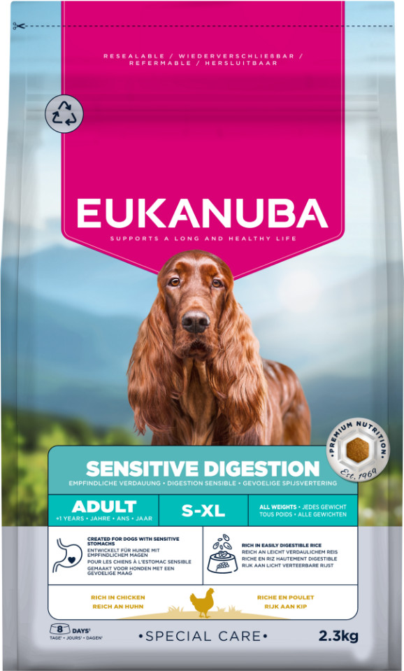 Eukanuba Special Care Adult Sensitive Digestion per cane