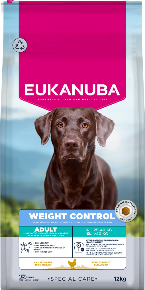 Eukanuba Special Care Adult Large / Extra Large Weight Control per cane
