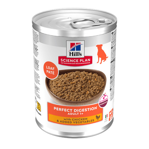 Hill's Adult Perfect Digestion con pollo cibo umido per cane 363g scatola