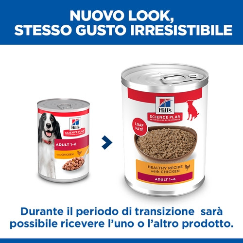 Hill's Adulto con pollo umido per cane (scatola 370 g)